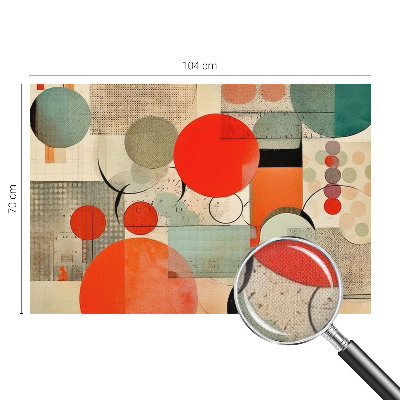 Peel and stick wall mural for bedroom with a colorful abstract design