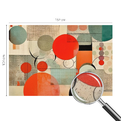 Peel and stick wall mural for bedroom with a colorful abstract design