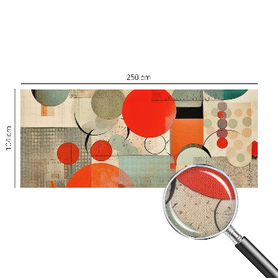 Peel and stick wall mural for bedroom with a colorful abstract design