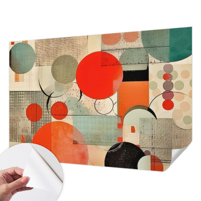 Peel and stick wall mural for bedroom Colorful abstraction