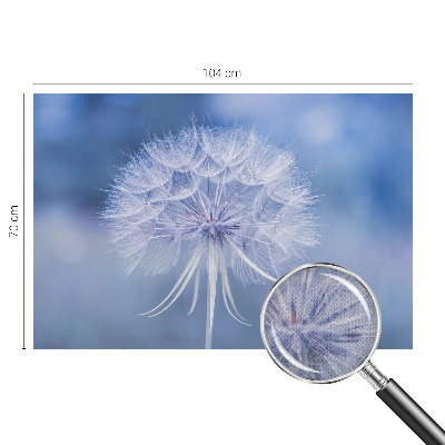 3D wall mural with a blue delicate pattern