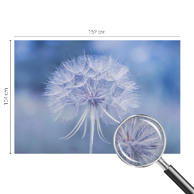 3D wall mural with a blue delicate pattern