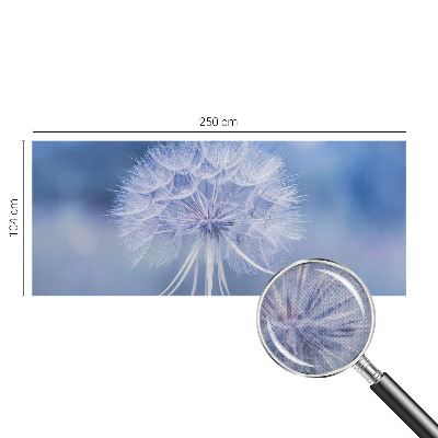 3D wall mural with a blue delicate pattern