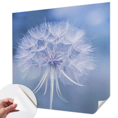 3D wall mural with a blue delicate pattern