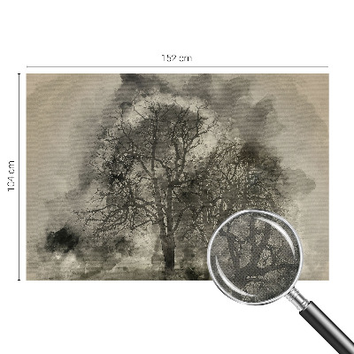 Baby room wall mural Mysterious trees