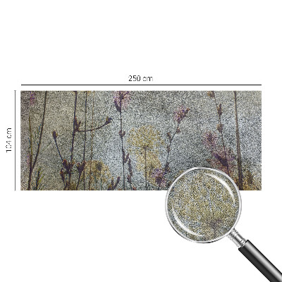 Self-adhesive photo wallpaper with a wildflower design