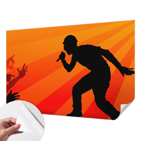 Removable wall mural Rhythmic scene