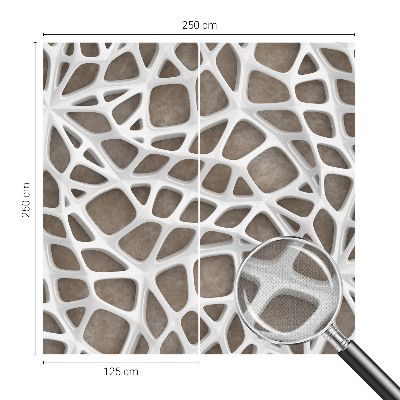 Peel and stick wall mural for kids' room Lace net