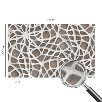 Peel and stick wall mural for kids' room Lace net