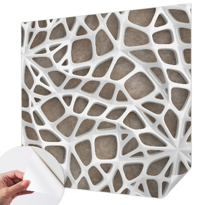 Peel and stick wall mural for kids' room Lace net