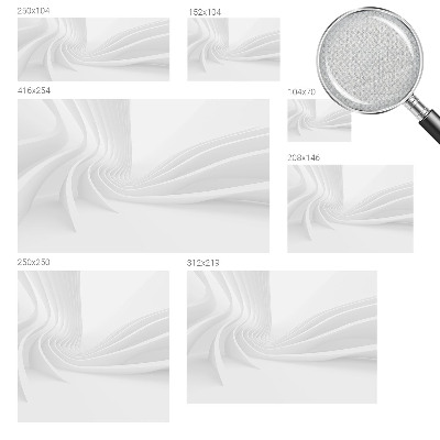 Peel and stick wall mural for bedroom with a wavy line pattern