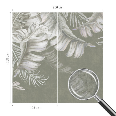 3D wall mural Delicate leaves