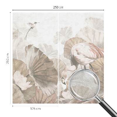 Nursery wall mural with an elegant nature-themed design