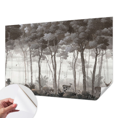 3D photo wallpaper mural Forest magic