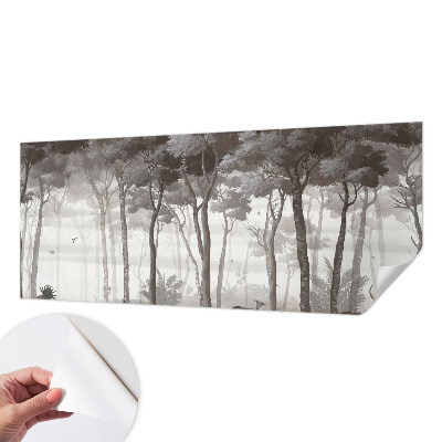 3D photo wallpaper mural with a forest magic design