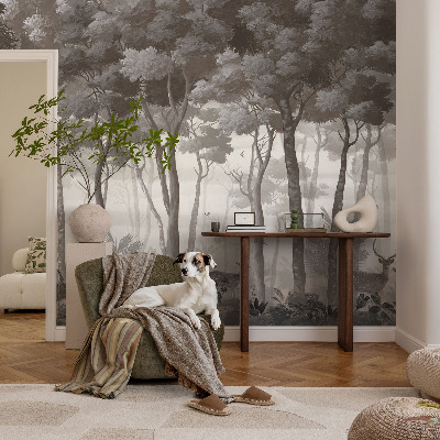 3D photo wallpaper mural Forest magic