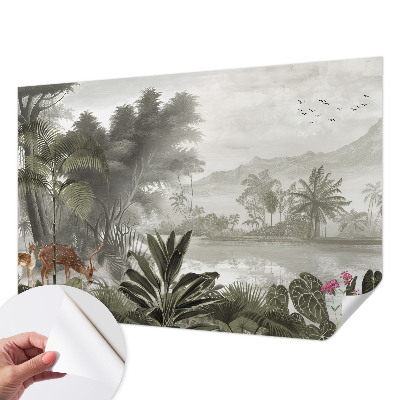 Peel and stick wall mural Tropical oasis
