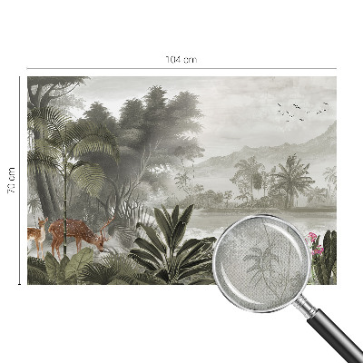 Peel and stick wall mural Tropical oasis