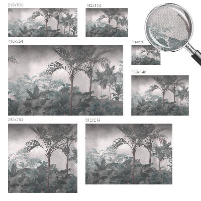 Self-adhesive wall mural Exotic nature