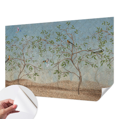 Self-adhesive photo wallpaper Birds in the trees