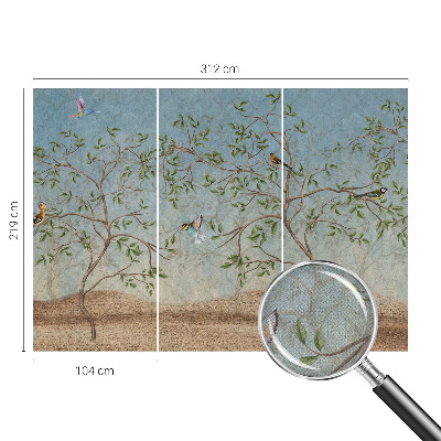 Self-adhesive photo wallpaper Birds in the trees