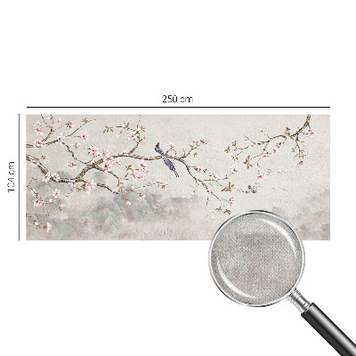 3D photo wallpaper mural with an oriental landscape design