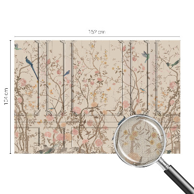 Nursery wall mural Birds and flowers
