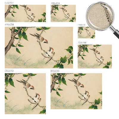 3D wall mural Classic duo