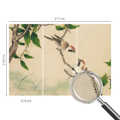 3D wall mural Classic duo