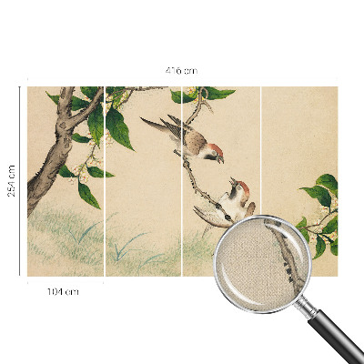 3D wall mural Classic duo