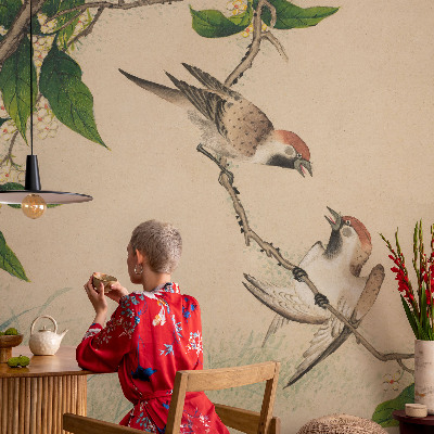 3D wall mural Classic duo
