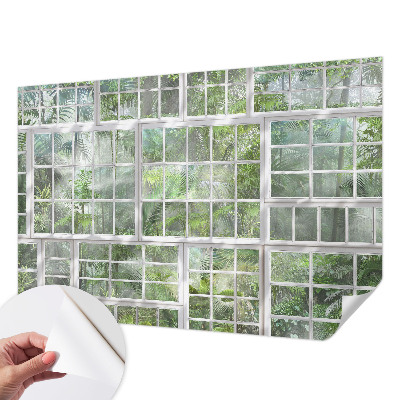 Children's wall mural Green forest