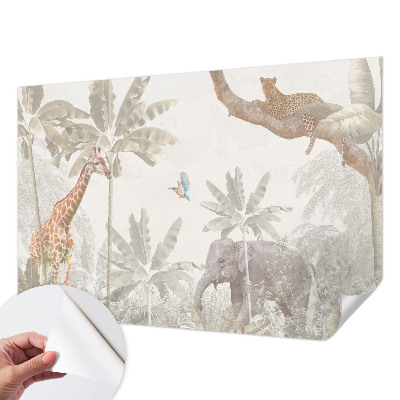 Baby room wall mural Tropical oasis