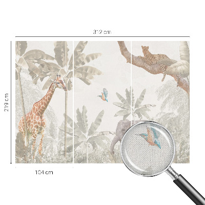 Baby room wall mural Tropical oasis