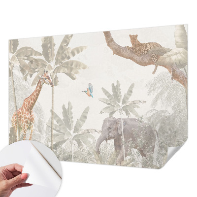 Baby room wall mural Tropical oasis