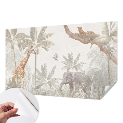 Baby room wall mural Tropical oasis
