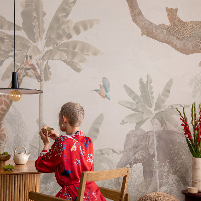Baby room wall mural Tropical oasis
