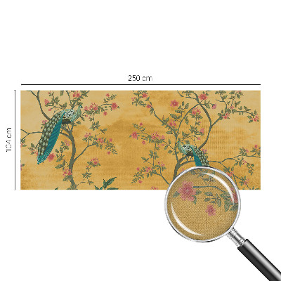 Peel and stick wall mural Peacock trees