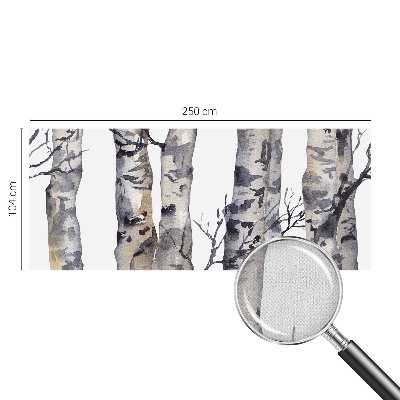 Self-adhesive wall mural Aspen forest