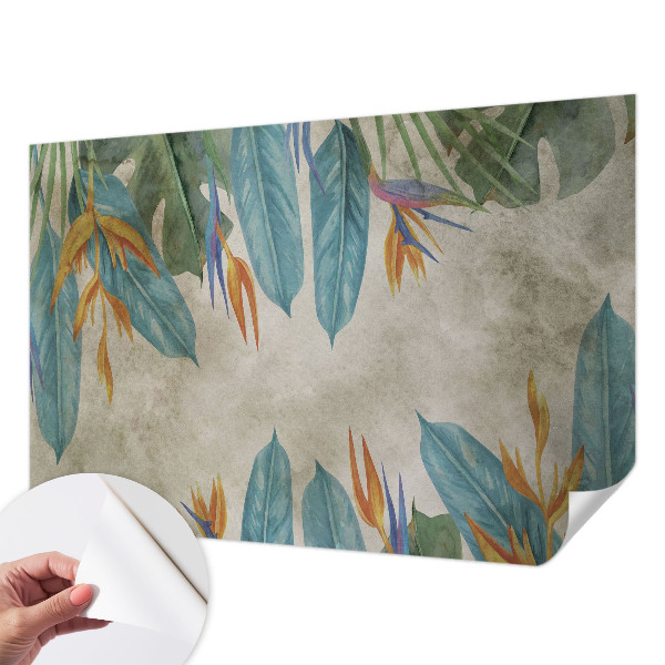 Self-adhesive photo wallpaper Tropical flowers