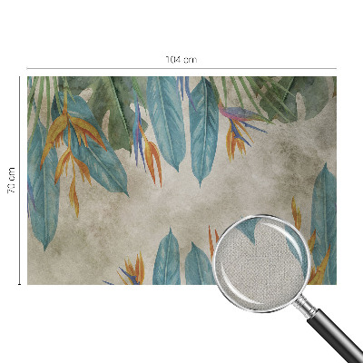 Self-adhesive photo wallpaper Tropical flowers
