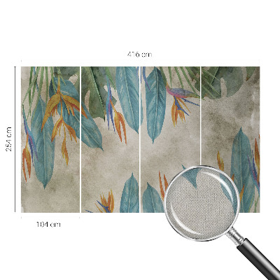 Self-adhesive photo wallpaper Tropical flowers