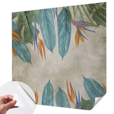 Self-adhesive photo wallpaper Tropical flowers
