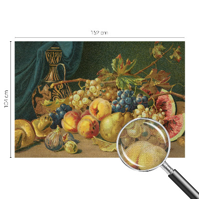 Removable wall mural with a fruity charm design