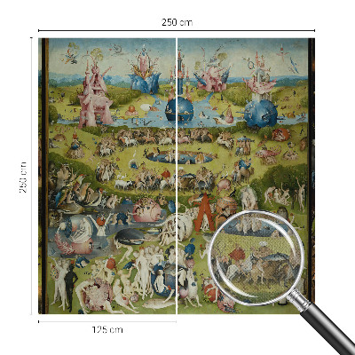 Removable wall mural wallpaper with The Secret Garden design