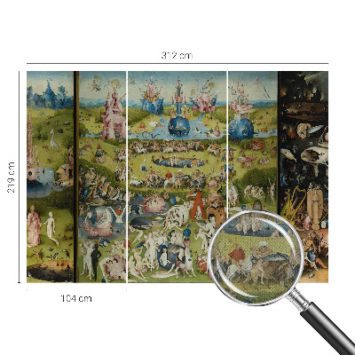 Removable wall mural wallpaper with The Secret Garden design