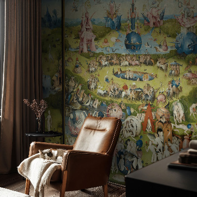 Removable wall mural wallpaper with The Secret Garden design