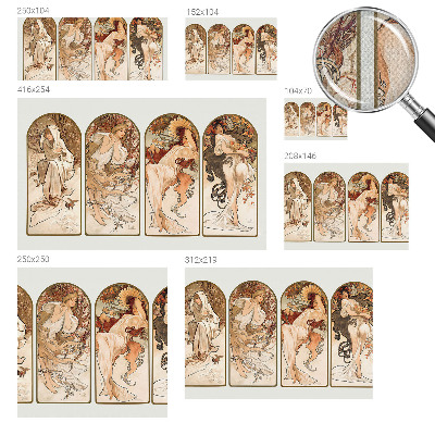 Peel and stick wall mural for bedroom featuring a close-up artistic depiction of a woman's pores