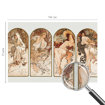 Peel and stick wall mural for bedroom featuring a close-up artistic depiction of a woman's pores