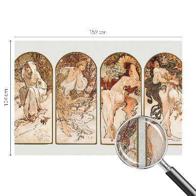 Peel and stick wall mural for bedroom featuring a close-up artistic depiction of a woman's pores